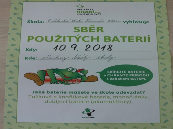 9. září - Evropský den recyklace baterií
