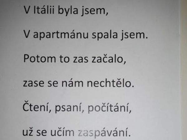 Konec prázdnin, začátek školy