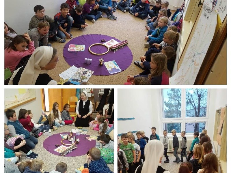 ADVENTNÍ ZASTAVENÍ S ŘÁDOVOU SESTROU VE 3. A a 3. C