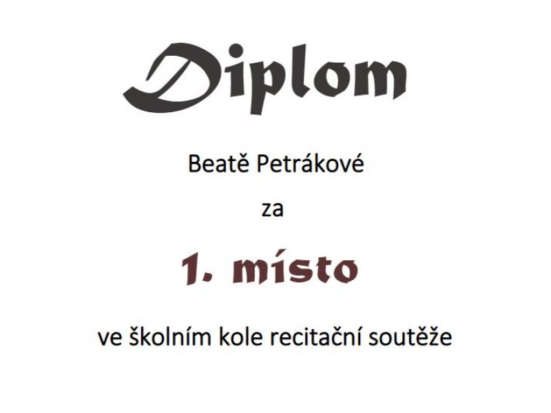 Recitační soutěž