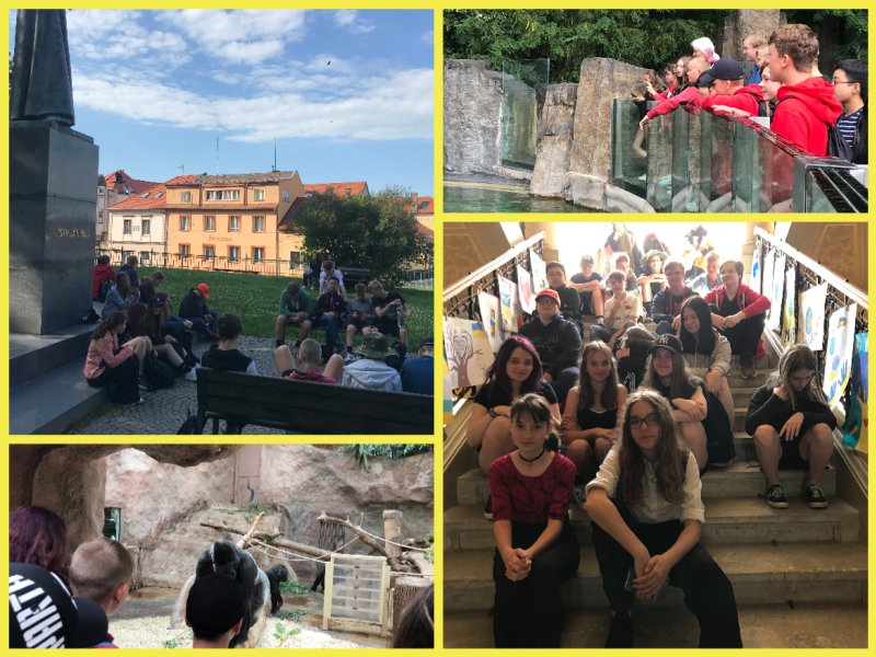 7.A na exkurzích v Chrudimi a Praze