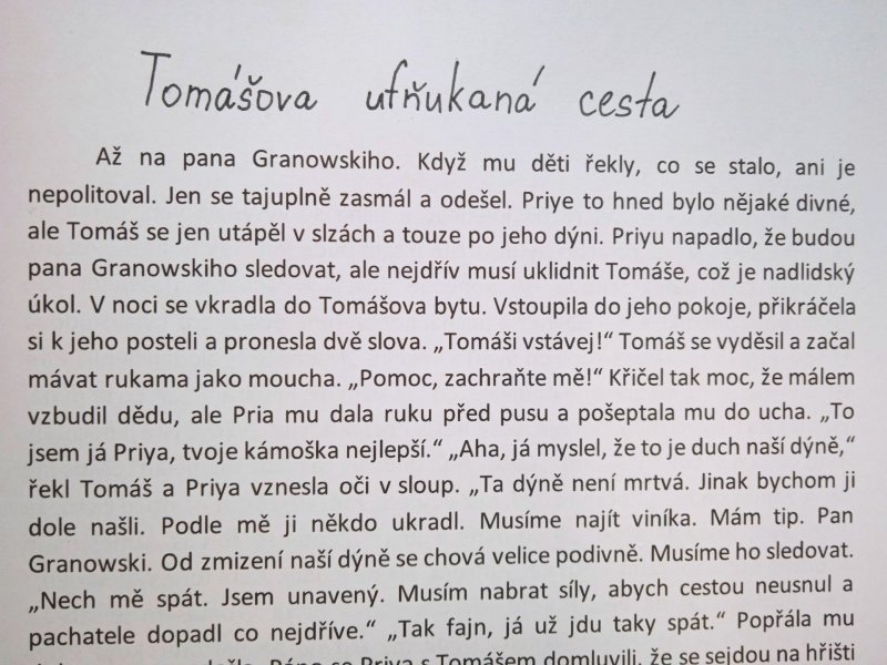 2. místo v literární soutěži Dýně pro všechny