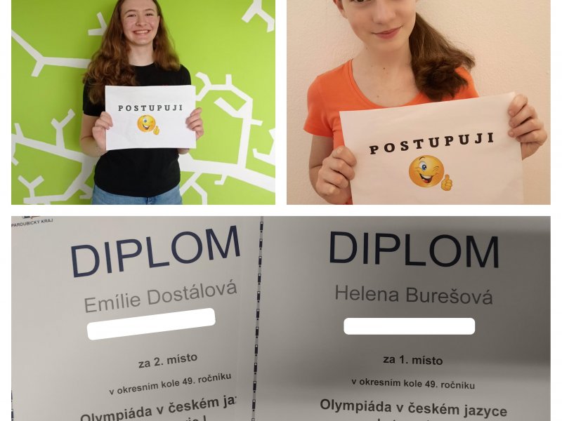 Vítězky okresní Olympiády z Čj už známe!:)