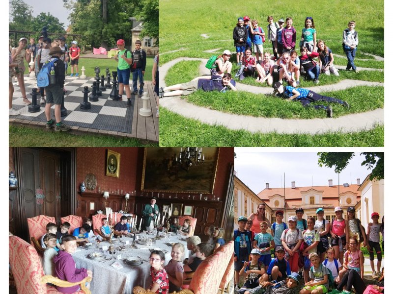 4. třídy oslavily Den dětí na zámku Loučeň