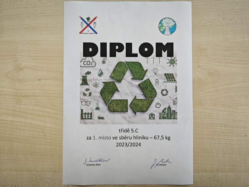 5.C - nejlepší sběrači hliníku