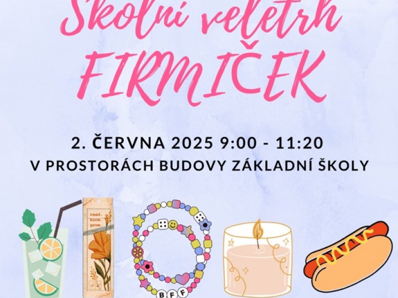 Pozvánka na školní veletrh firmiček