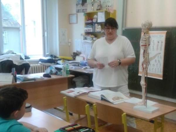 Beseda s paní Dyčkovou na téma lidské tělo
