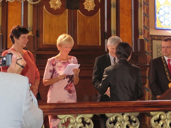 Slavnostní vyřazení vycházejících žáků v synagoze