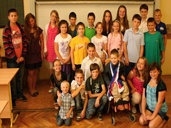 Míša Tereska na návštěvě v 5.A